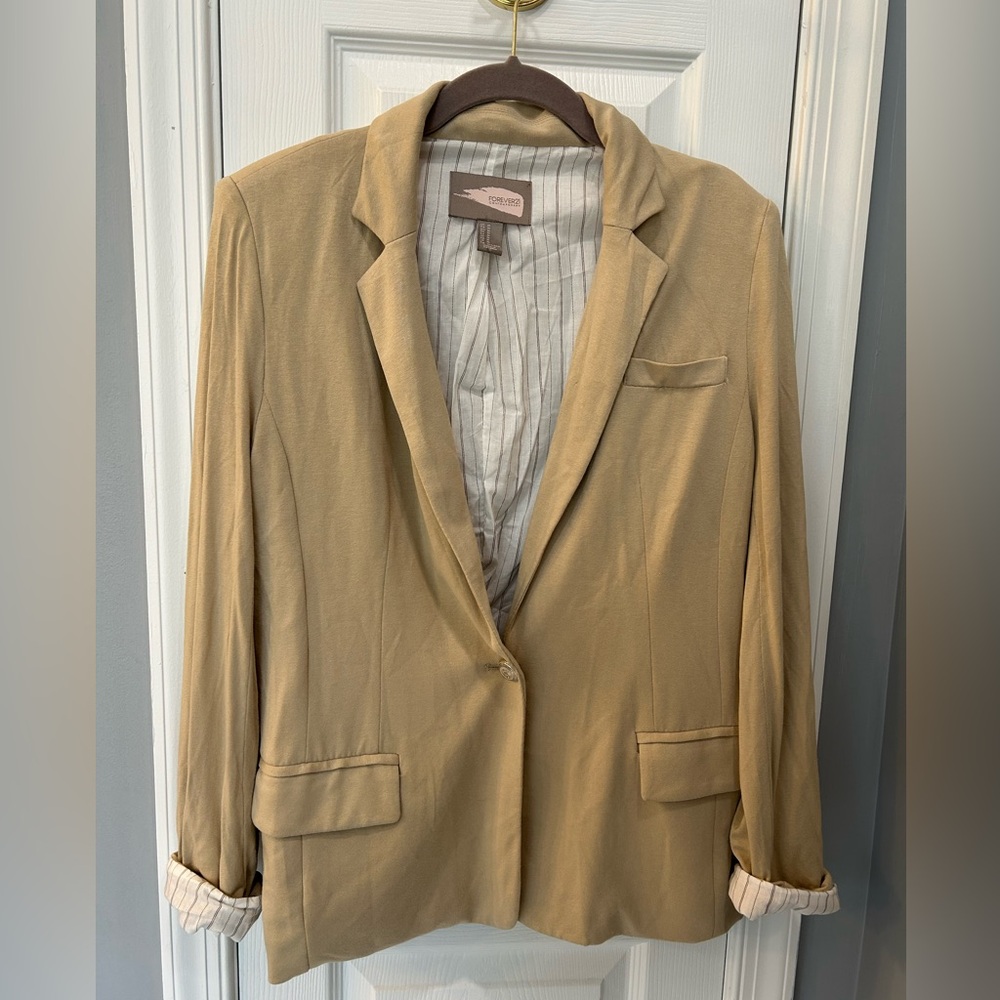 Forever 21 Beige Women's Suit Jacket